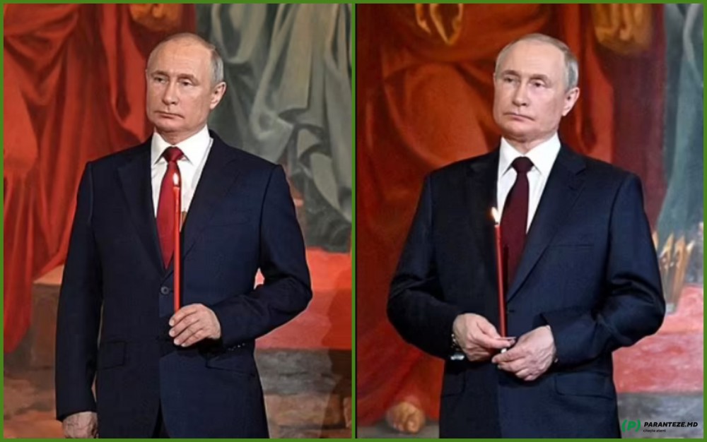 VIDEO // Putin nu a participat la slujba de Paște, imaginile fiind de anul trecut